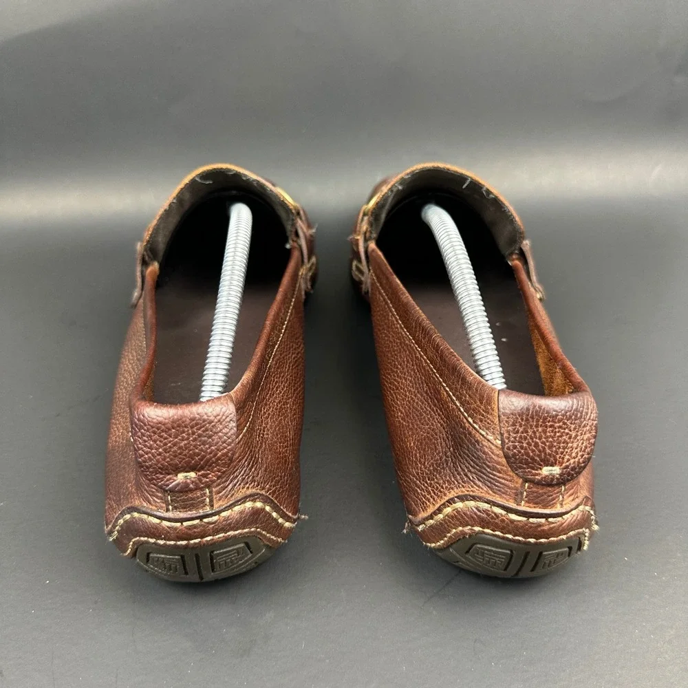 Cole Haan Mens Brown Pebbled Leather Bit Loafers Driving Shoes Moccasins 11.5 M